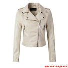 Brand Motorcycle PU Leather Jacket Women Winter And Autumn New Fashion Coat 4 Color Zipper Outerwear jacket New 2019 Coat HOT