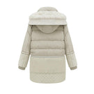 FTLZZ 2019 Winter Women's Jackets Cotton Coat Padded Long Slim Hooded Parkas Female Plus Size Warm Wool Jacket Outwear Clothing