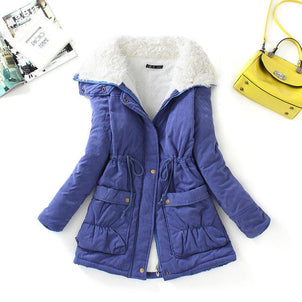 Fitaylor Winter Cotton Coat Women Slim Snow Outwear Medium-long Wadded Jacket Thick Cotton Padded Warm Cotton Parkas